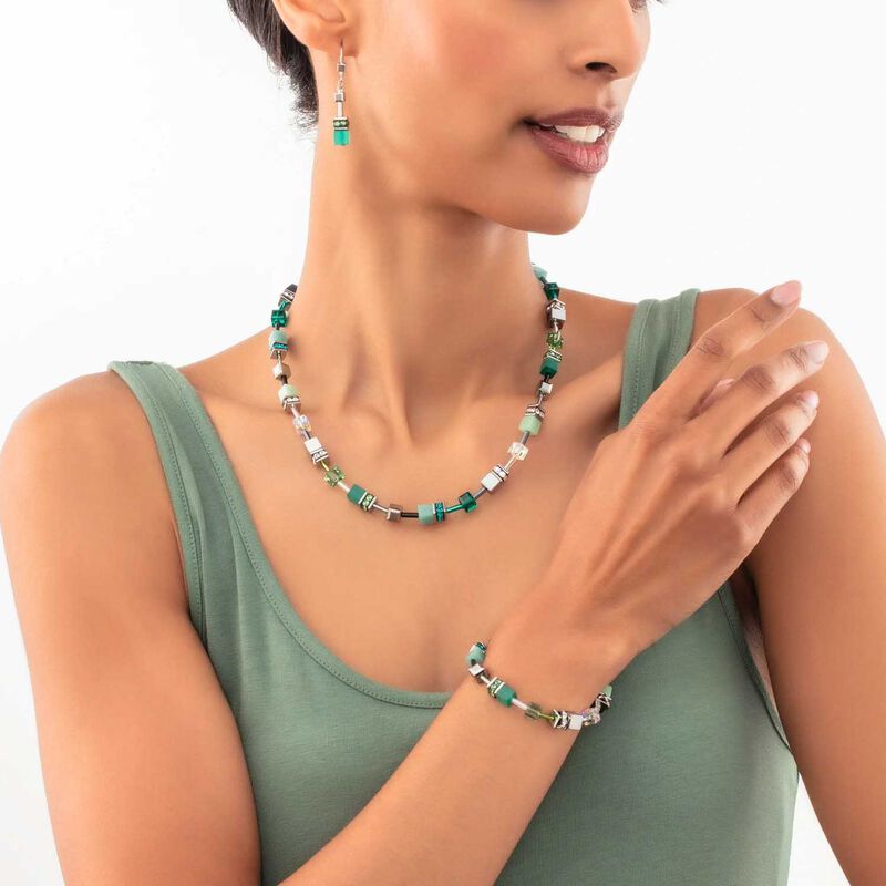 Coeur de Lion GeoCUBE® Teal Green Bracelet image number 1